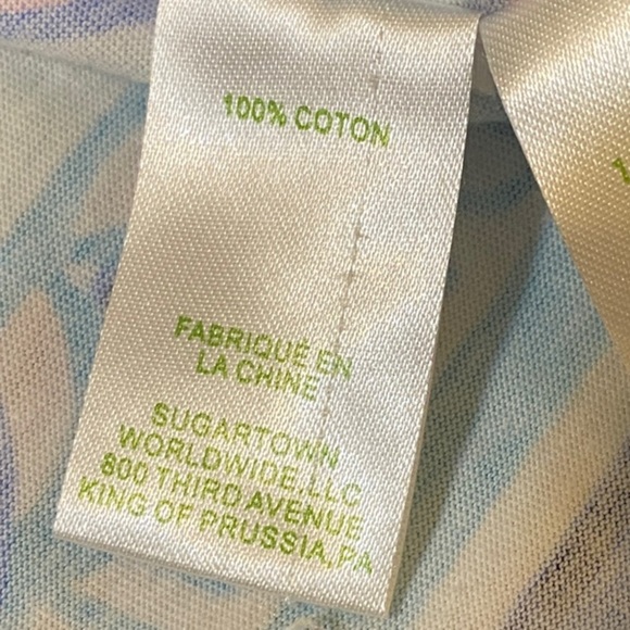 Lilly Pulitzer Black/White Striped With Blue Wave Hem Mini Dress - Medium - Picture 5 of 8